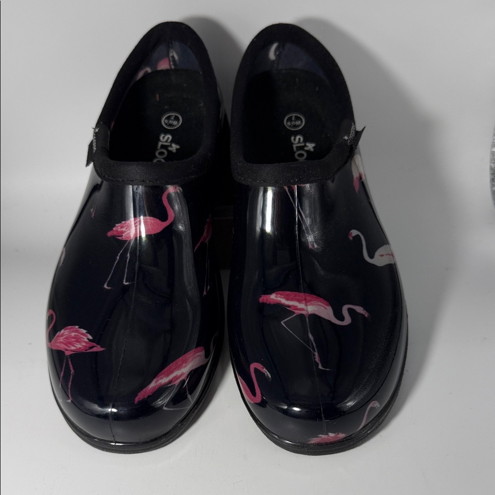 Sloggers Flamingo Patterned Rain Shoes Sz 7